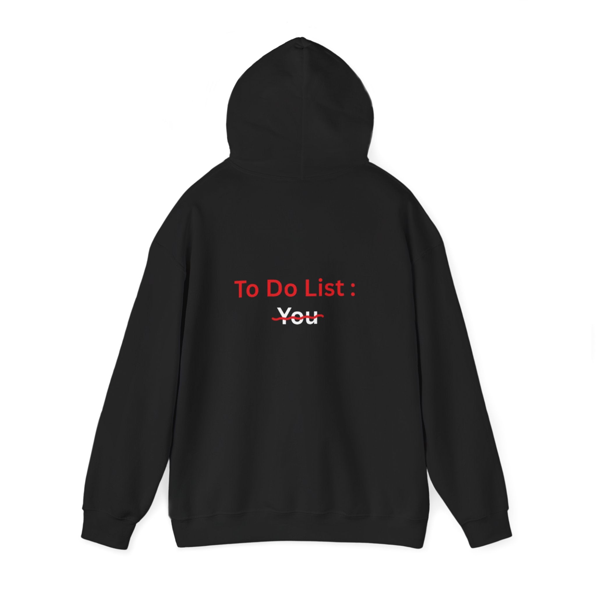 Back-Print Hoodie "To Do List: ~You~" – Playful Self-Care Pullover