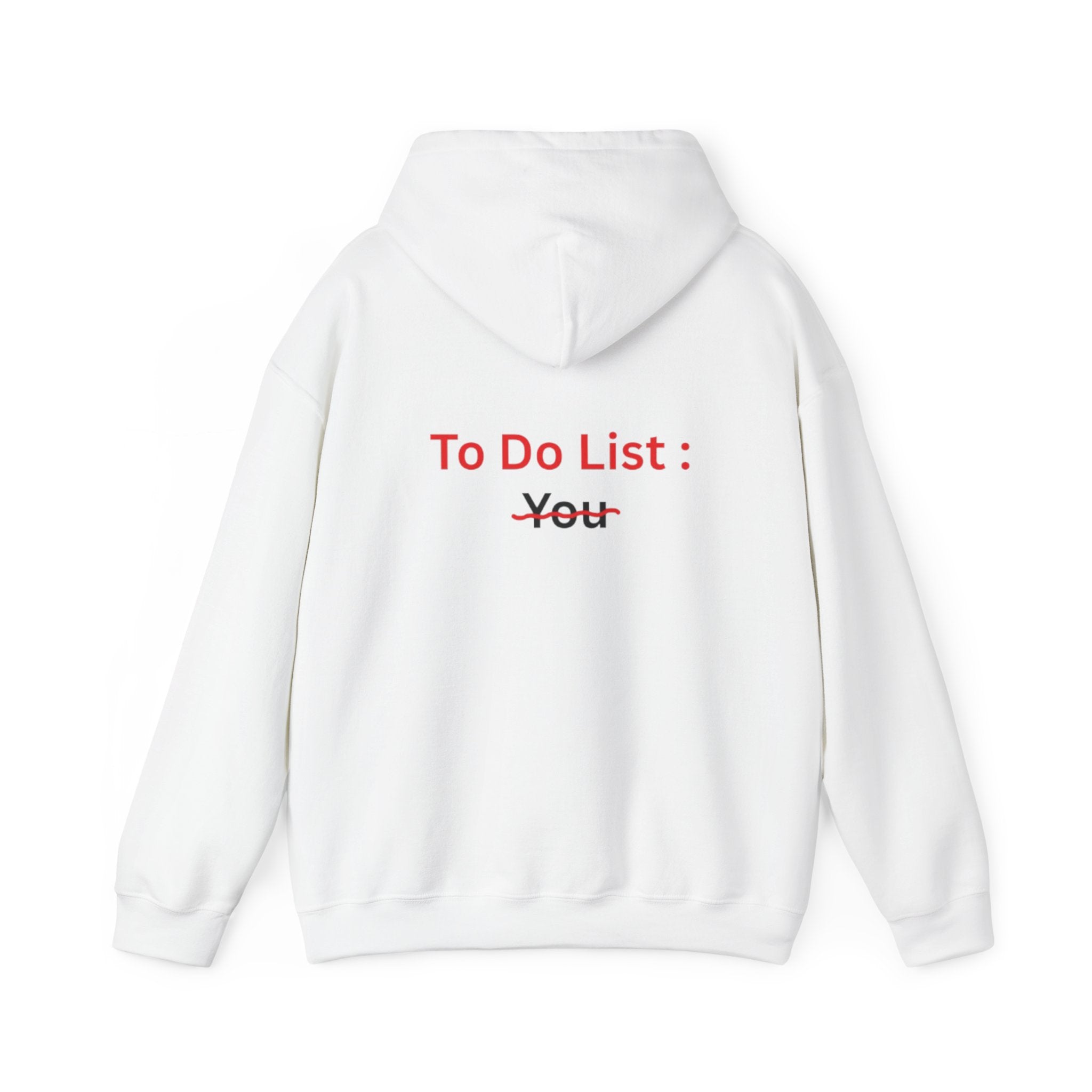 Back-Print Hoodie "To Do List: ~You~" – Playful Self-Care Pullover