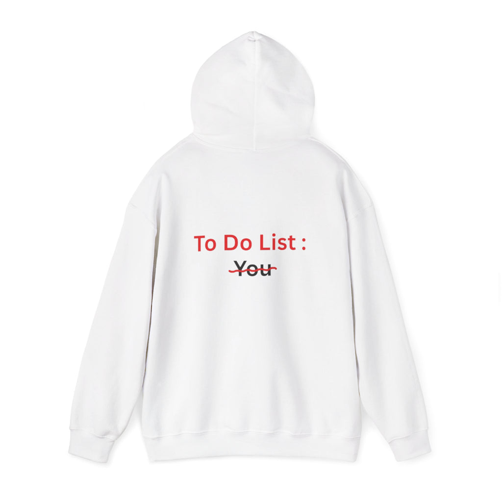 Back-Print Hoodie "To Do List: ~You~" – Playful Self-Care Pullover